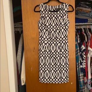 Black & White Fitted Dress